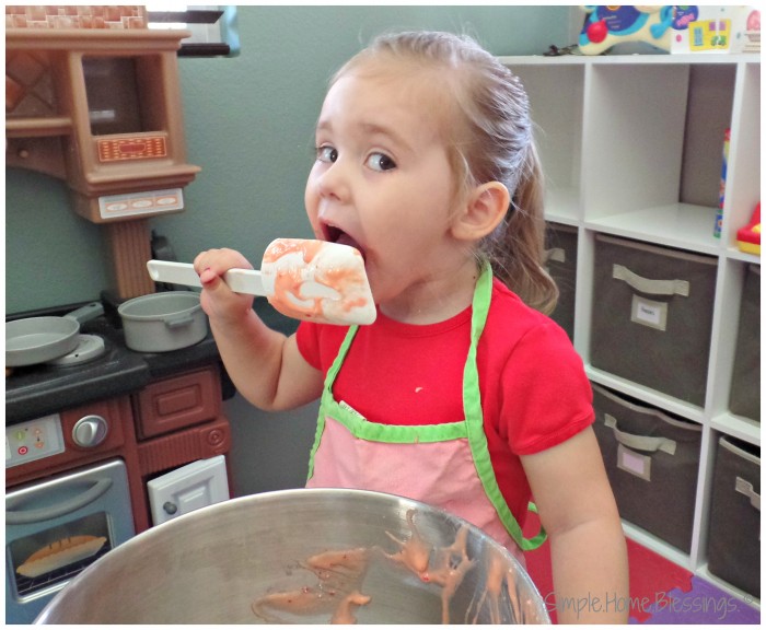 Image result for kids licking the bowl kitchen