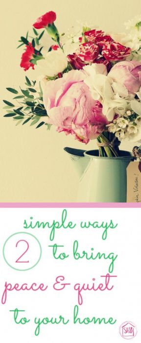 2 simple ways to bring peace and quiet to your home, simple solutions that take less than 5 minutes each
