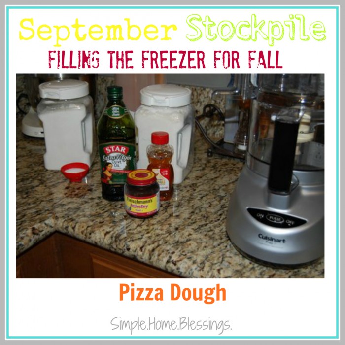 September Stockpile Pizza Dough