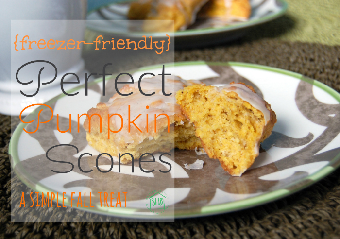 the perfect pumpkin scones! These are seriously SO good. And they are freezer friendly!