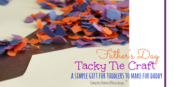 tacky tie for Father's Day - a simple craft for tots