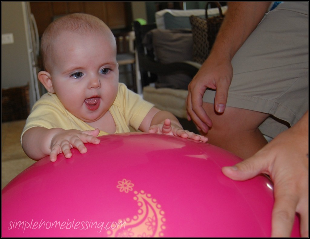 simple baby play ideas using balls - simple ideas for baby play and learning