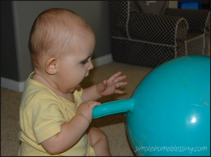 baby play ideas using balls - simple ideas for baby play and learning