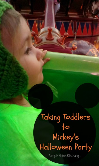 Taking Toddlers to Mickey's Halloween Party