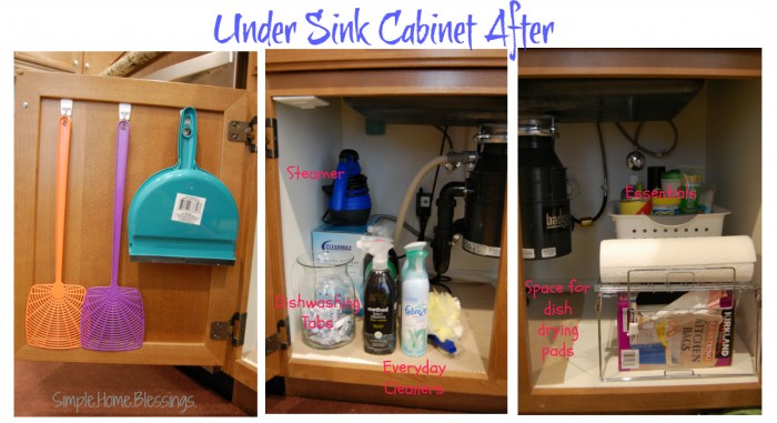Under Sink Cabinet After