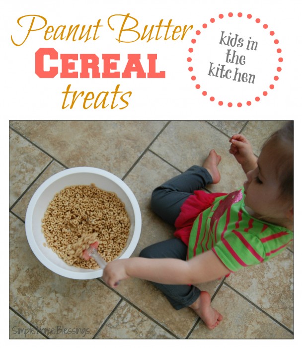 Kids in the Kitchen Peanut Butter Cereal Bars