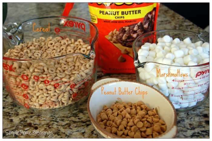 Peanut Butter Cereal Bars - Ingredients