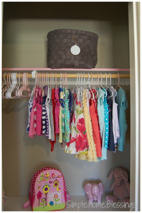 Girls Shared Closet Makeover Reveal - top right