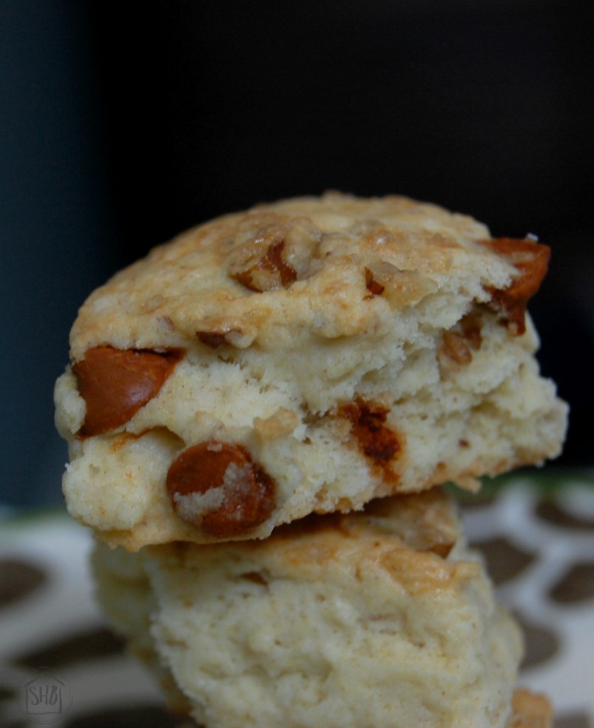 Easy recipe for pecan cinnamon-chip scones. put together all the ingredients and have them prepped by the time the oven pre-heats.