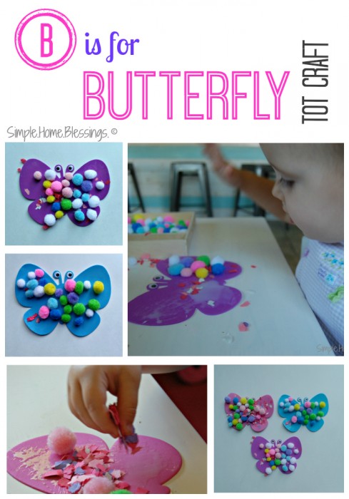 B is for Butterfly Tot Craft