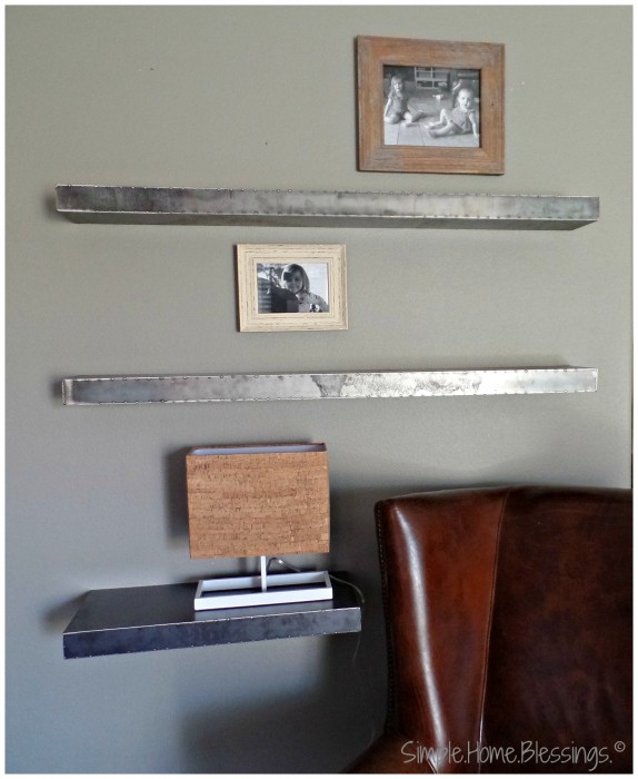 create a layered look for shelves, step 1