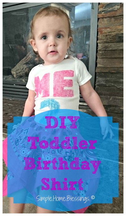 easy DIY toddler birthday shirt project