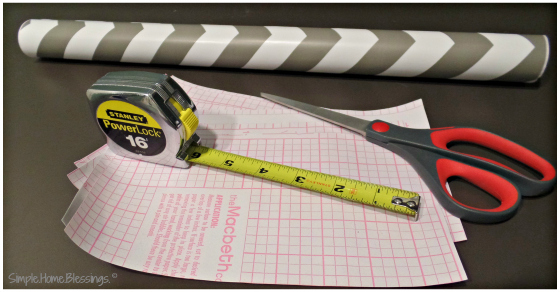Contact Paper hanging tips - measure and measure again