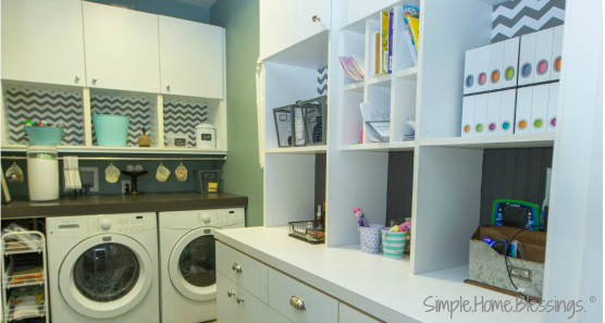 Laundry Rom Make-over Reveal -a simple redecorating project