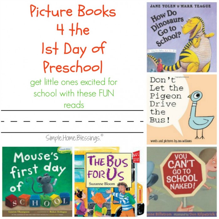 first day of school book list