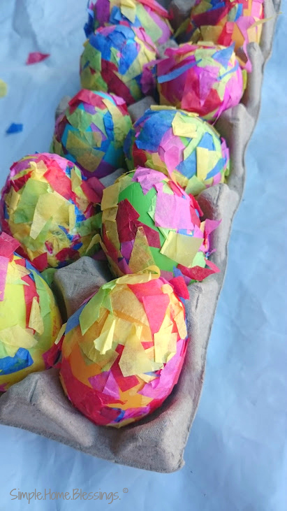 Mosaic Easter Eggs - a fun and simple craft for kids