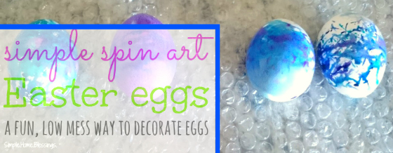 Spin Art Easter Eggs - such beauty from a FUN activity!