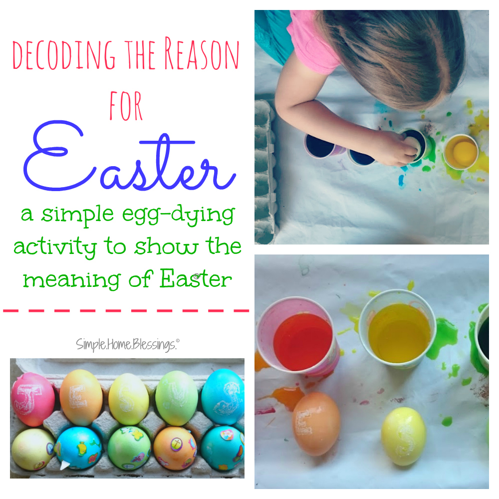 the reason for Easter - a simple activity to discover the real meaning of Easter