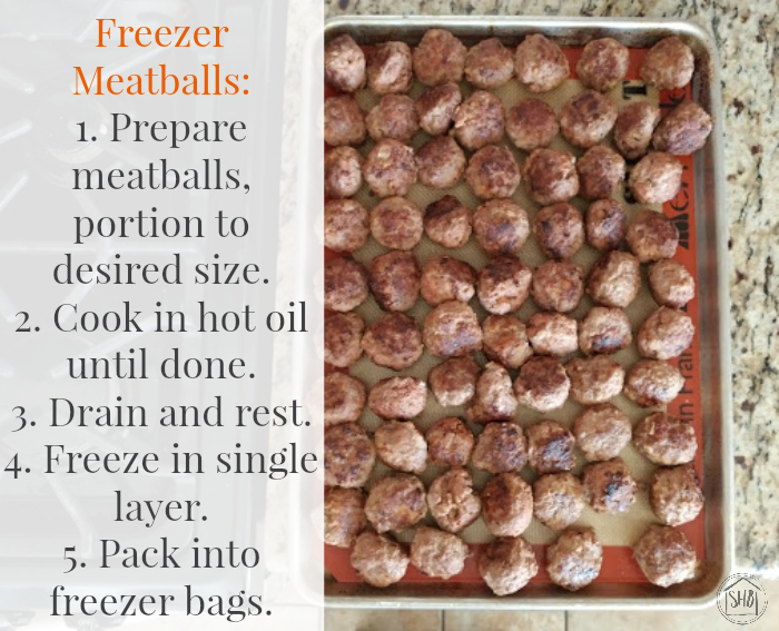 freezer meatballs preparation instructions