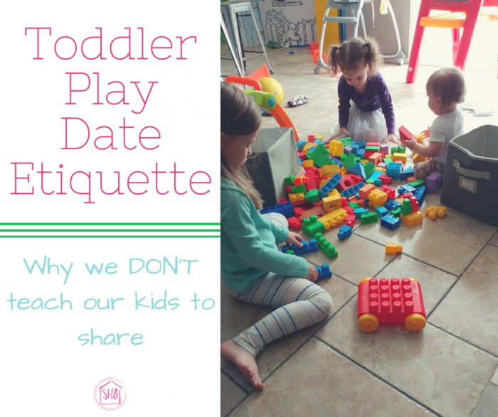 Why we don't teach our kids to share at play dates.  And what we teach them instead.
