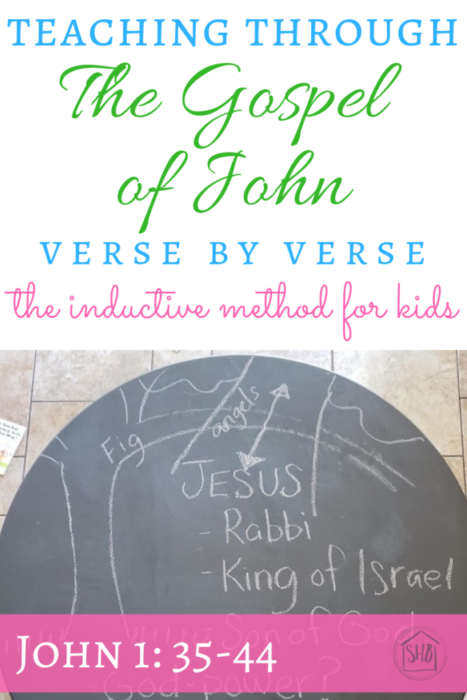 Simple Inductive Study for kids.  Walking through the Gospel of John, verse by verse using inductive study tools. 