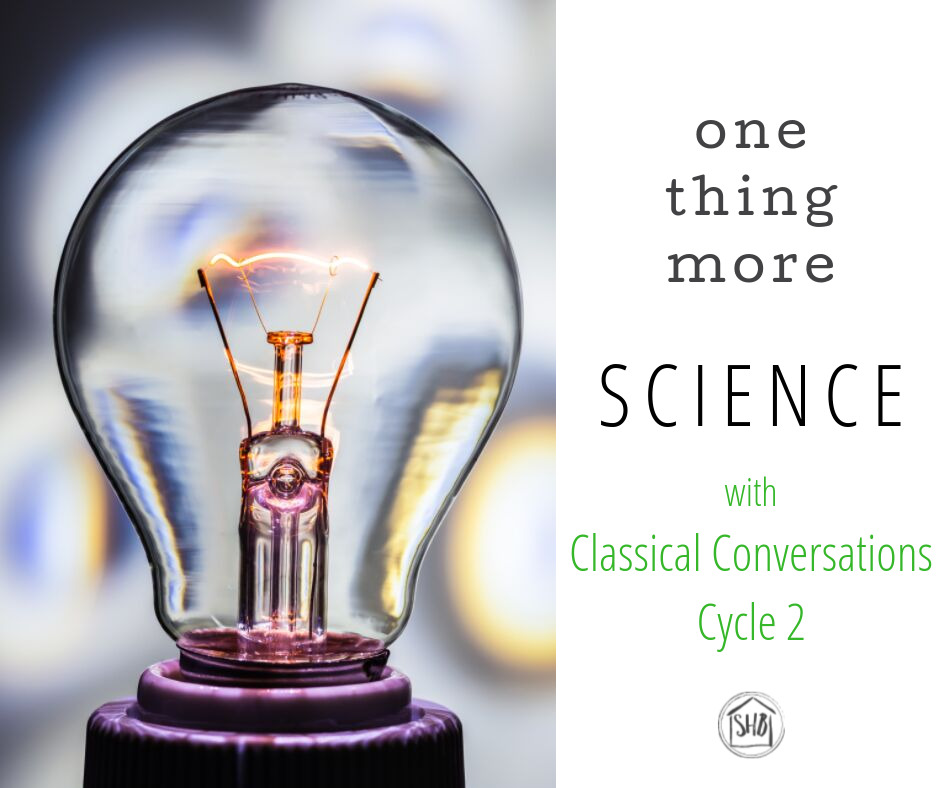 a list of simple matchups for Classical Conversations Cycle 2 Science - perfect for repeat cycles