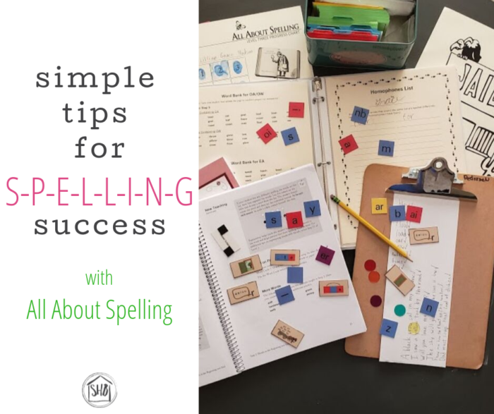 simple tips for teaching spelling in early elementary years using All About Spelling curriculum