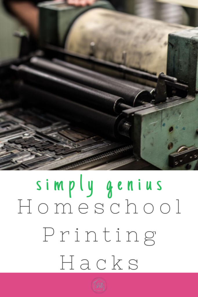 Homeschool printing hacks that are simply genius!  