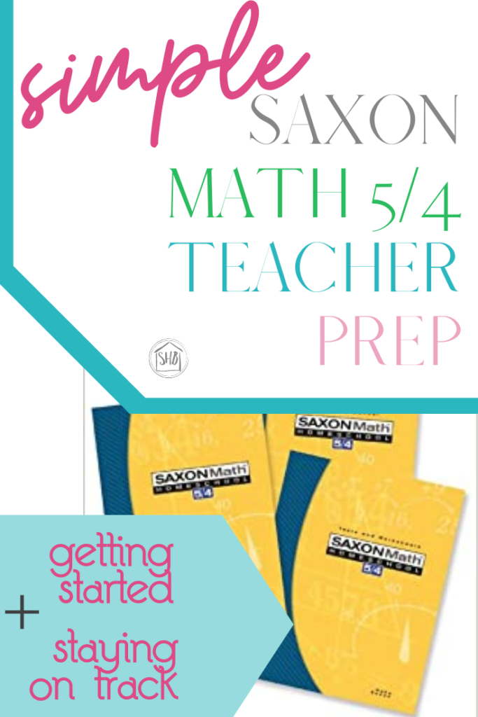 Preparing your student for Saxon Math 5/4 just got a whole  lot easier.  This simple organization and prep process will save time and money