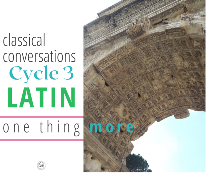 simple additions for second-cycle Classical Conversations students interested in Latin, updated for cycle 3, 5th edition