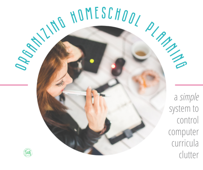 Organizing Homeschool Resources - a simple system to control computer curricula clutter