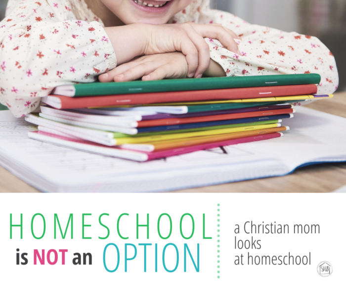 homeschool is NOT an option - some things to consider before you make the decision to home school or to send your kids to traditional school.