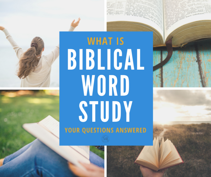 provides a clear and concise definition of Biblical word study for the layperson - what resources you don't need to use