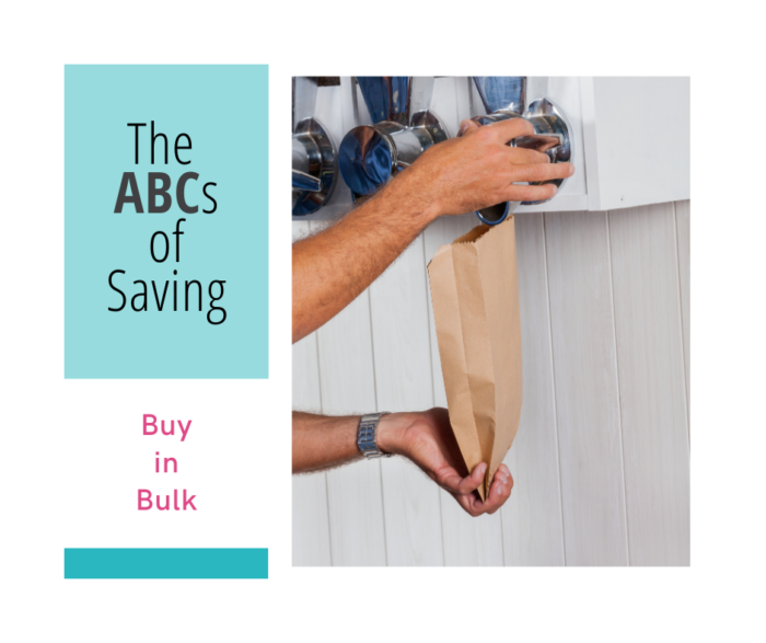 ABCs of Saving - Buy in Bulk - tips for buying in bulk, even for smaller families, maximizing your savings even on everyday purchases