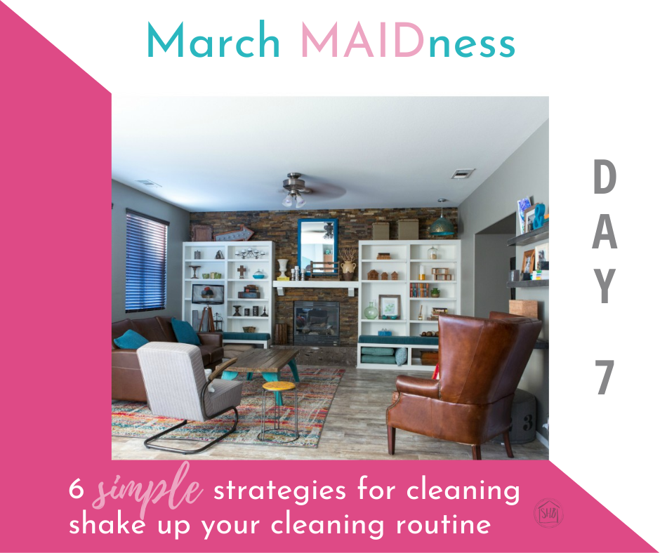Some simple strategies for cleaning your home.  Limited time and even more limited energy? Give these ideas a try to clean quickly! 
