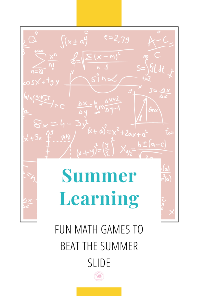 beat the summer math slide with these fun math games to play in your homeschool.  Use them to teach logic and strategy