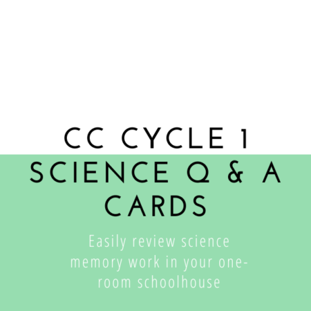 CC Cycle 1 Science – Q&A Cards, weeks 1-12