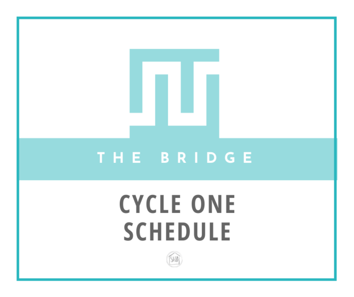 Schedule for the Bridge - a fully immersive curriculum to bridge the gap between Classical Conversations and Charlotte Mason (AO)